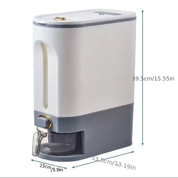Rice/cereal Storage Dispenser Kitchen Pantry Grain Rice Food Container NEW solofficialkw.com